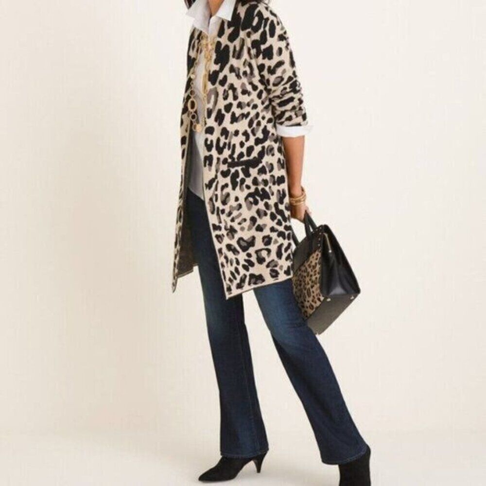 "Stylish Robert Louis Women's Leopard Print Blazer with Pink Liner - Size M🔥